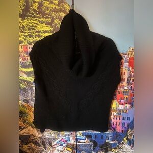 White House Black Market Charcoal Knit Sweater
